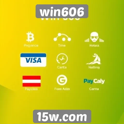 Variedade de métodos de pagamento no win606